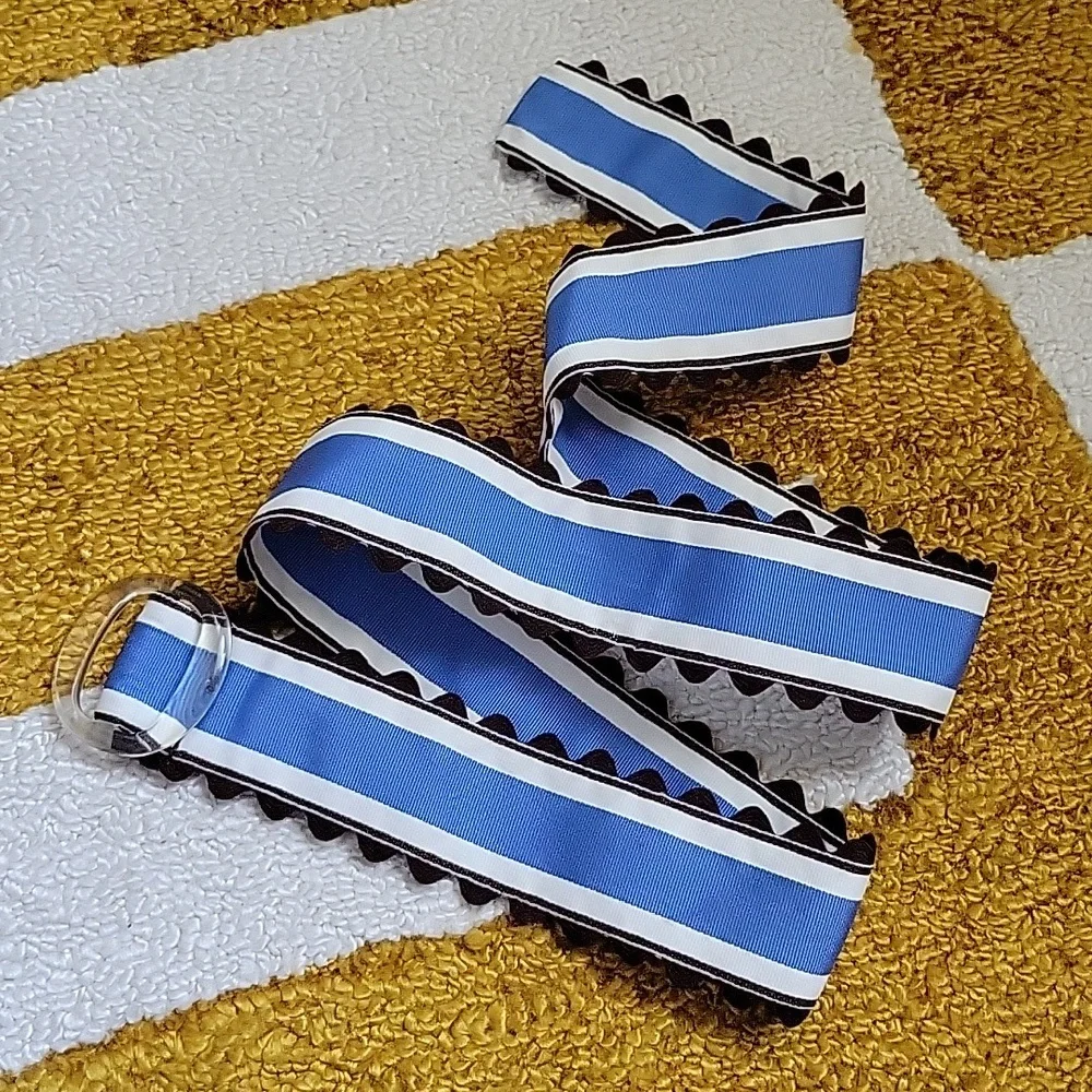 🤎 Brown & Blue Ribbon Belt